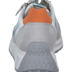 Gabor Comfort 46.428, Schnürschuhe, Damen, weiß/grey/mint/oran