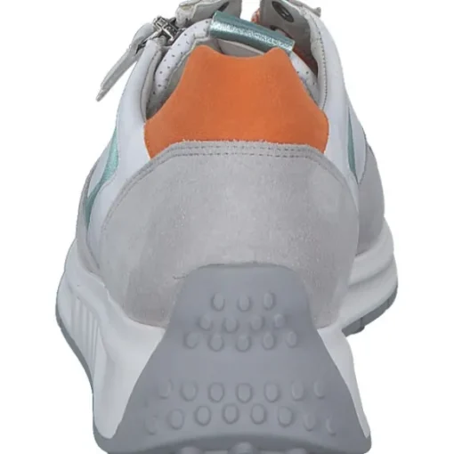 Gabor Comfort 46.428, Schnürschuhe, Damen, weiß/grey/mint/oran