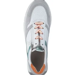 Gabor Comfort 46.428, Schnürschuhe, Damen, weiß/grey/mint/oran