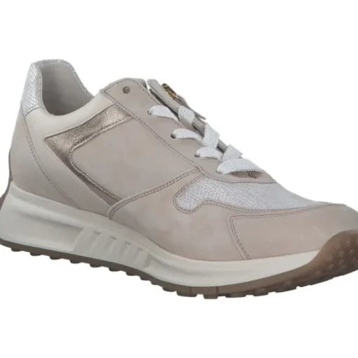 Gabor Comfort 46.428, Schnürschuhe, Damen, bianco/oro/oak k.
