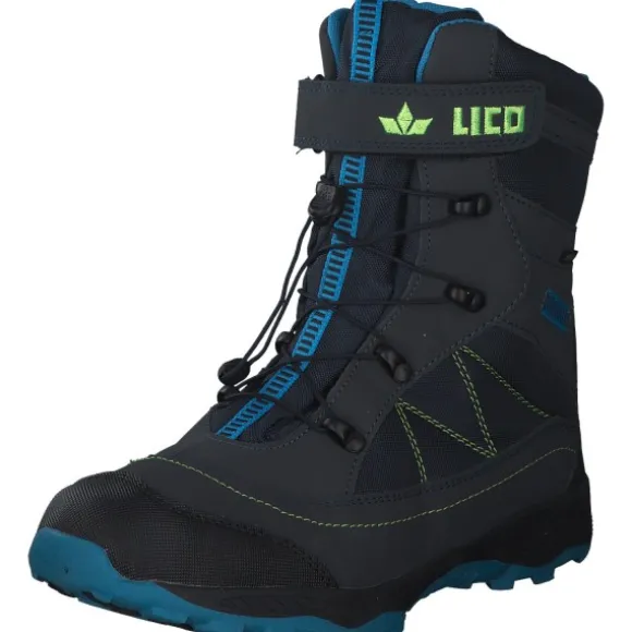 Geka Sundsvall, Winterstiefel, Kinder, marine/blau/lemon