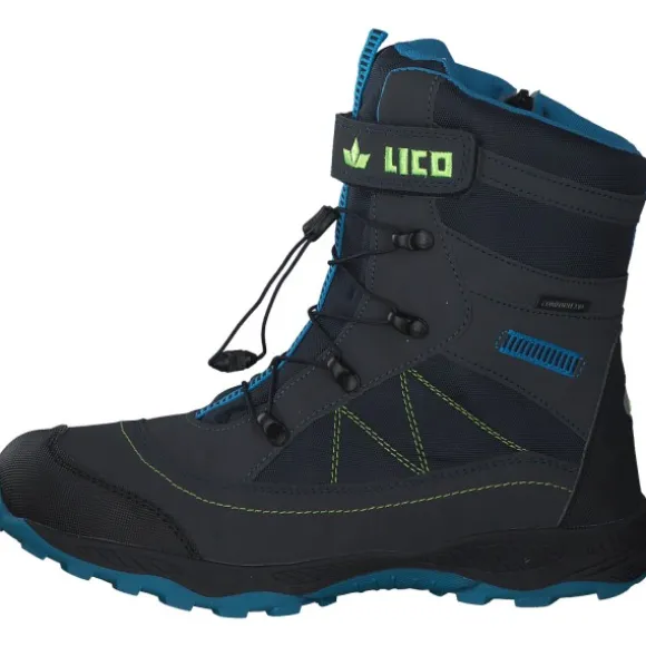 Geka Sundsvall, Winterstiefel, Kinder, marine/blau/lemon