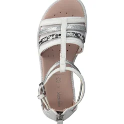 Geox J7235D, Sandalen (Kinder), Kinder, Weiß