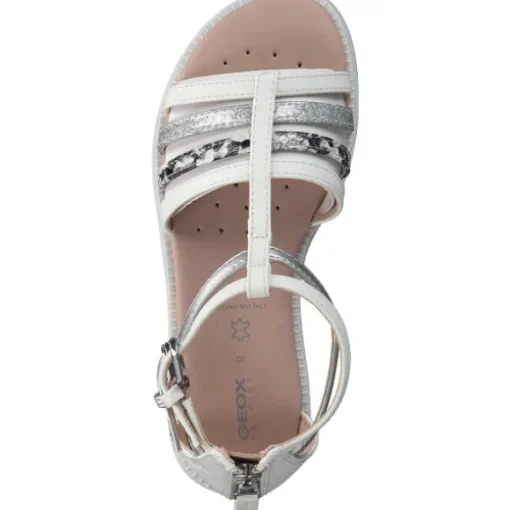 Geox J7235D, Sandalen (Kinder), Kinder, Weiß