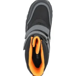 Geox J36FRC, Winterstiefel, Kinder, black/orange