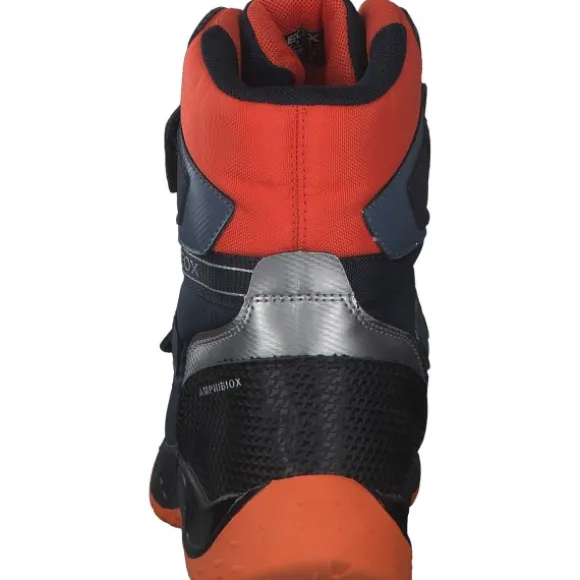 Geox J26FSB, Stiefeletten (Kinder), Kinder, NAVY/ORANGE