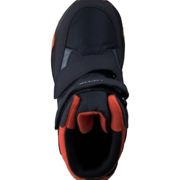 Geox J26FSB, Stiefeletten (Kinder), Kinder, NAVY/ORANGE