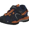 Geox J250RB, Sandalen (Kinder), Kinder, NAVY/ORANGE