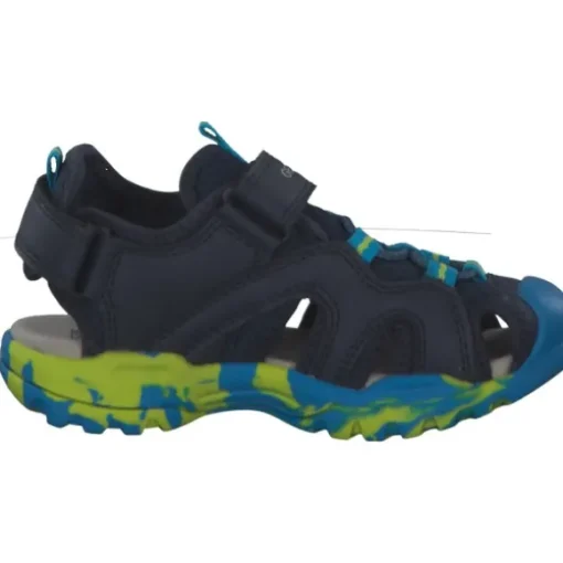 Geox J250RB, Sandalen (Kinder), Kinder, NAVY/LIME