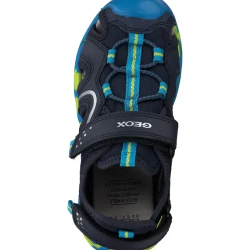 Geox J250RB, Sandalen (Kinder), Kinder, NAVY/LIME