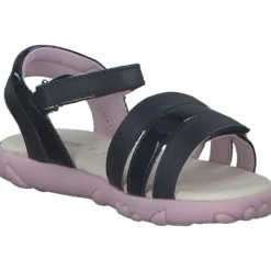 Geox J258ZA, Sandalen (Kinder), Kinder, Blau/Pink