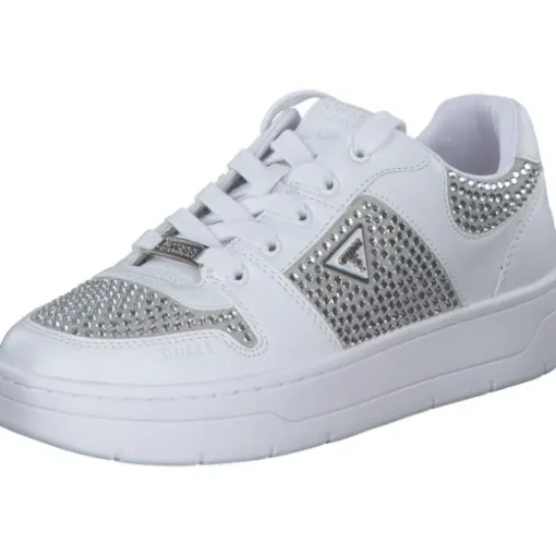 Guess FLFNRS-ELE12 NARESA2, Schnürschuhe, Damen, Weiß (White)