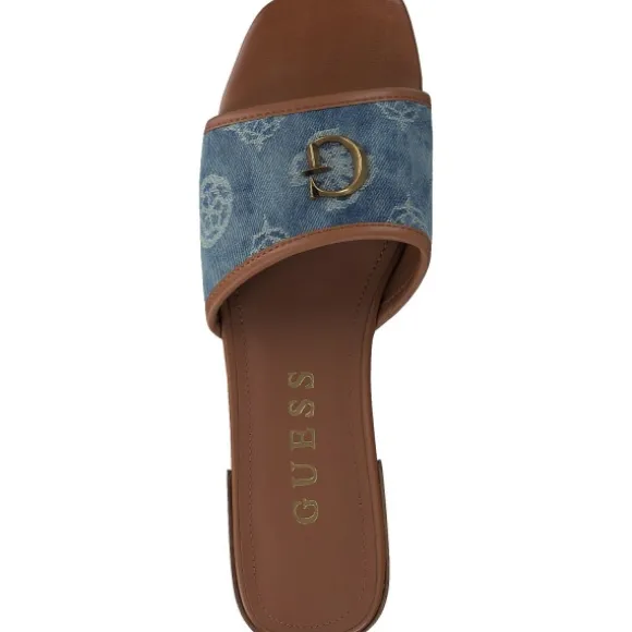 Guess FLJTA2, Pantoletten, Damen, blue