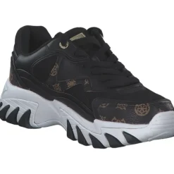 Guess FLTNOW-FAL12, Schnürschuhe, Damen, Schwarz