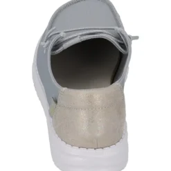 Hey Dude 40079, Schnürschuhe, Damen, hellgrau