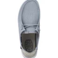 Hey Dude 40079, Schnürschuhe, Damen, hellgrau