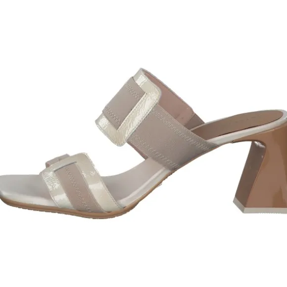 Hispanitas Schuhe Mallorca HV243327, Plateau-Pantoletten, Damen, Beige Grau