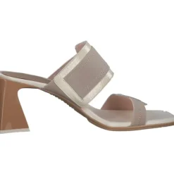 Hispanitas Schuhe Mallorca HV243327, Plateau-Pantoletten, Damen, Beige Grau