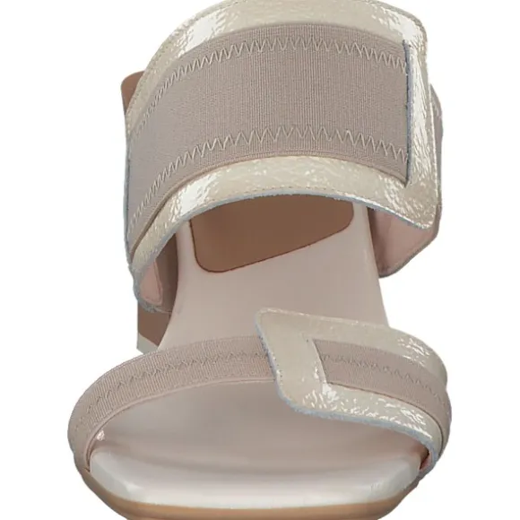 Hispanitas Schuhe Mallorca HV243327, Plateau-Pantoletten, Damen, Beige Grau