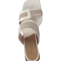 Hispanitas Schuhe Mallorca HV243327, Plateau-Pantoletten, Damen, Beige Grau