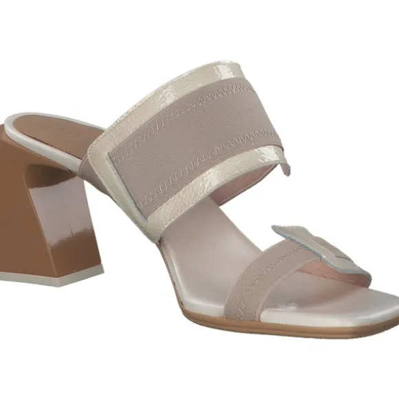 Hispanitas Schuhe Mallorca HV243327, Plateau-Pantoletten, Damen, Beige Grau