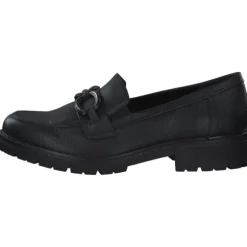 Jana Shoes 24763, Mokassins, Damen, Schwarz