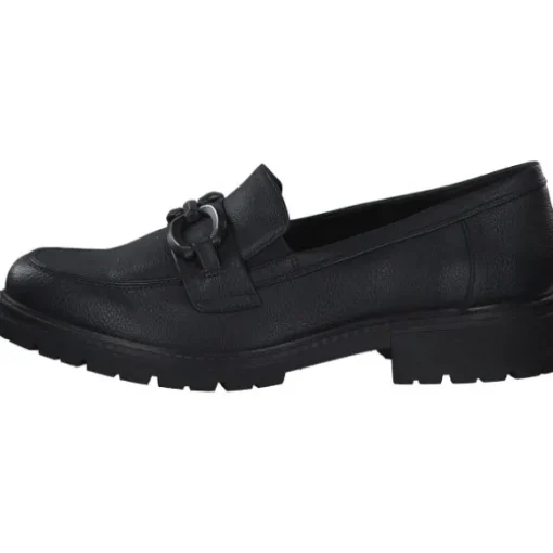 Jana Shoes 24763, Mokassins, Damen, Schwarz