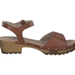 Jana Shoes 88205, Plateau-Sandaletten, Damen, cognac