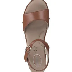 Jana Shoes 88205, Plateau-Sandaletten, Damen, cognac