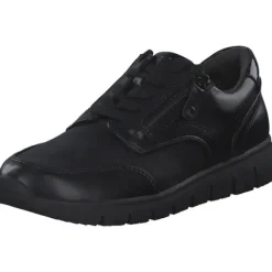 Jana Shoes 23765, Schnürschuhe, Damen, BLACK UNI