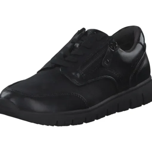 Jana Shoes 23765, Schnürschuhe, Damen, BLACK UNI