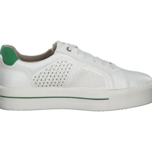 Jana Shoes 23764, Schnürschuhe, Damen, Weiß