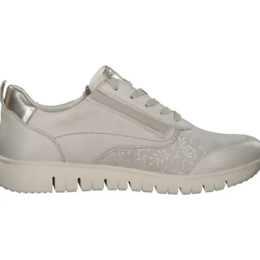 Jana Shoes 83705, Schnürschuhe, Damen, ivory
