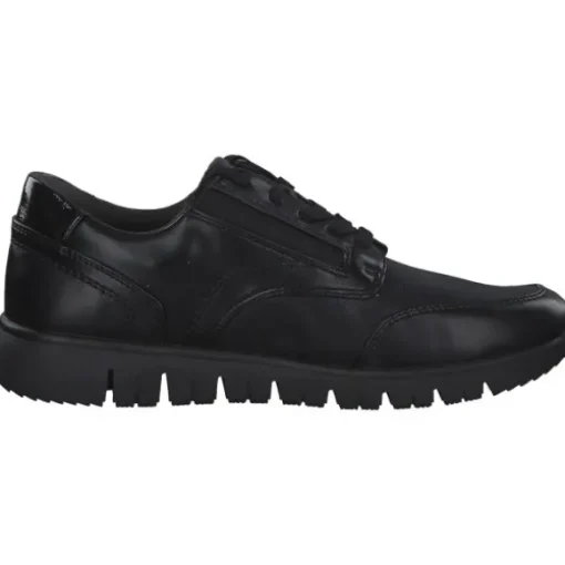 Jana Shoes 23765, Schnürschuhe, Damen, BLACK UNI