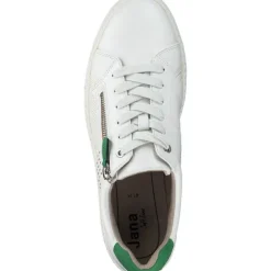 Jana Shoes 23764, Schnürschuhe, Damen, Weiß