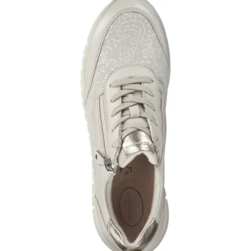 Jana Shoes 83705, Schnürschuhe, Damen, ivory