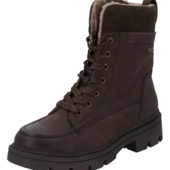 Jana Shoes 26276, Schnürstiefel, Damen, braun
