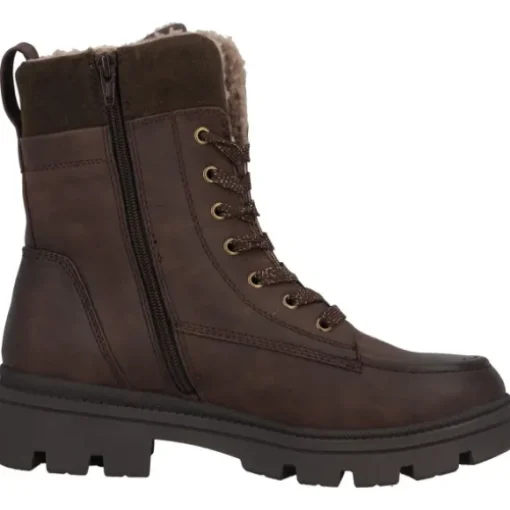 Jana Shoes 26276, Schnürstiefel, Damen, braun
