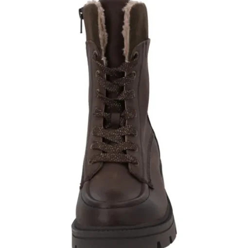 Jana Shoes 26276, Schnürstiefel, Damen, braun
