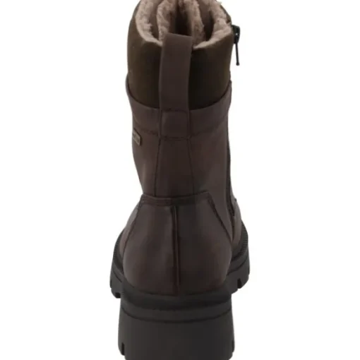 Jana Shoes 26276, Schnürstiefel, Damen, braun