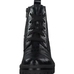 Jana Shoes 26209, Schnürstiefel, Damen, Schwarz