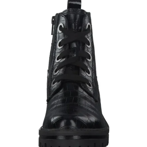 Jana Shoes 26209, Schnürstiefel, Damen, Schwarz