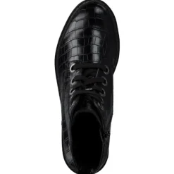Jana Shoes 26209, Schnürstiefel, Damen, Schwarz