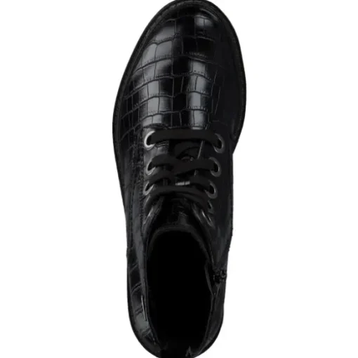 Jana Shoes 26209, Schnürstiefel, Damen, Schwarz