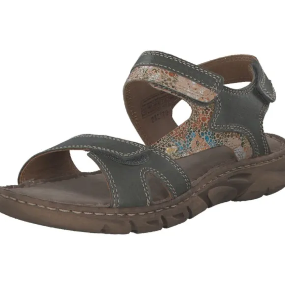 Josef Seibel 76803383/607 BRENDA 03, Keilsandaletten, Damen, SCHILF-MULTI