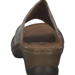 Josef Seibel Catalonia 58 56558, Plateau-Pantoletten, Damen, CREME-MULTI