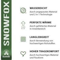 Kamik Snowfox 3WP NF8403/NF4403 M, Winterstiefel, Kinder, navy/citrus-marine