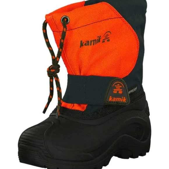 Kamik Snowfox 3WP NF8403/NF4403 W, Winterstiefel, Kinder, navy/orange-marine/orange