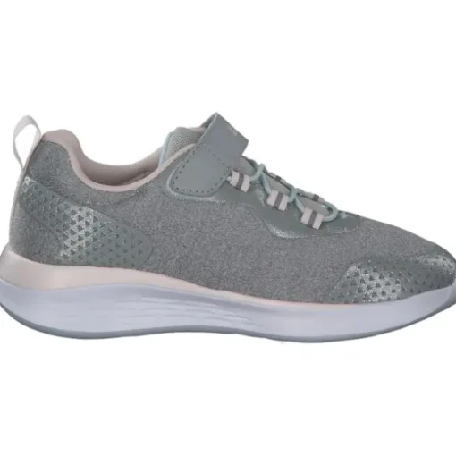 KangaROOS KQ-Fleet EV 18715, Sneakers Low, Kinder, Grau (Vapor Grey/Frost Pink)