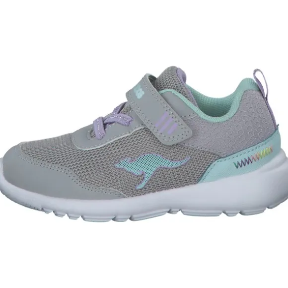 KangaROOS KY-Lilo EV 02101, Halbschuhe (Kinder), Kinder, Grau (Grau/Türkis)